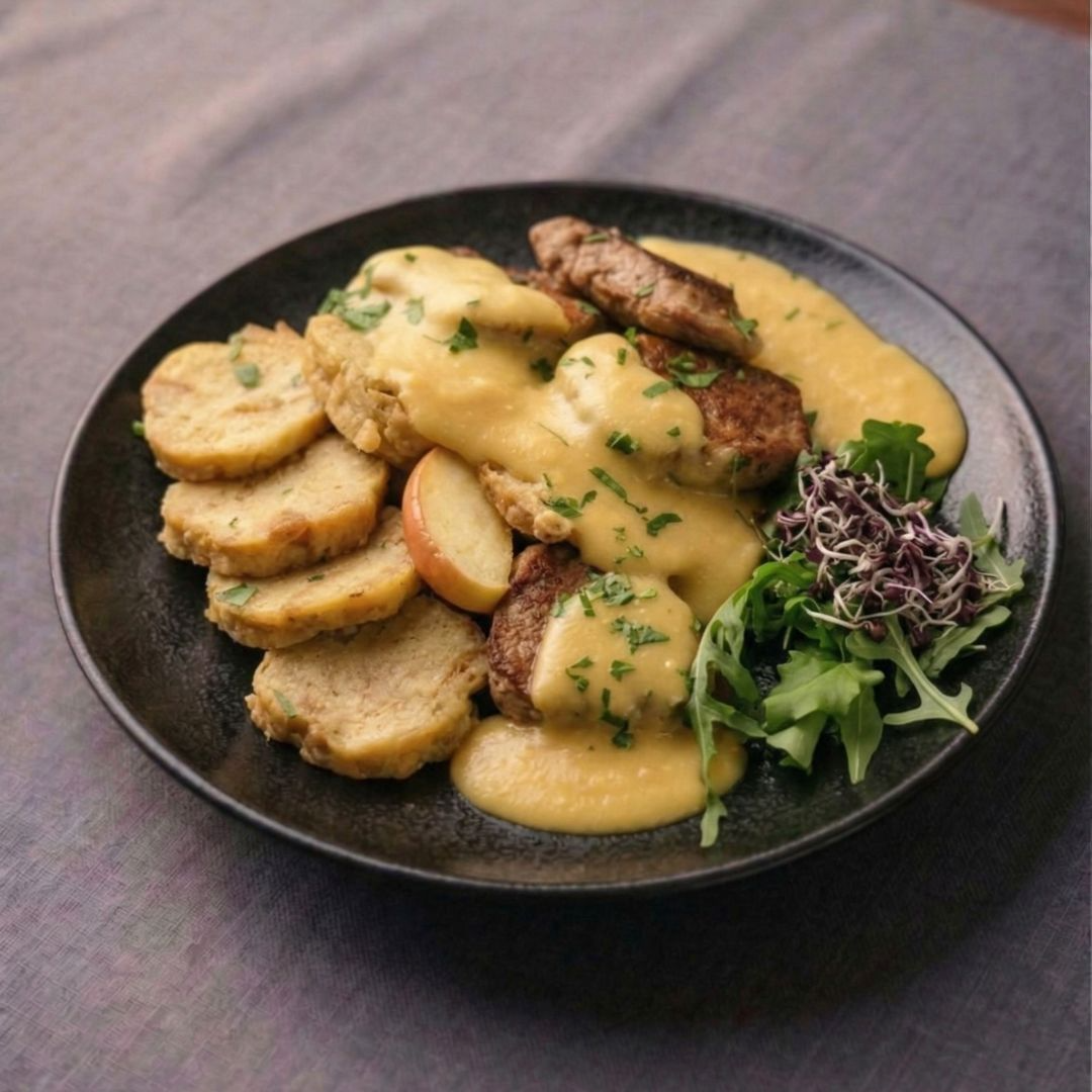 Vadas marha zsemlegombóccal