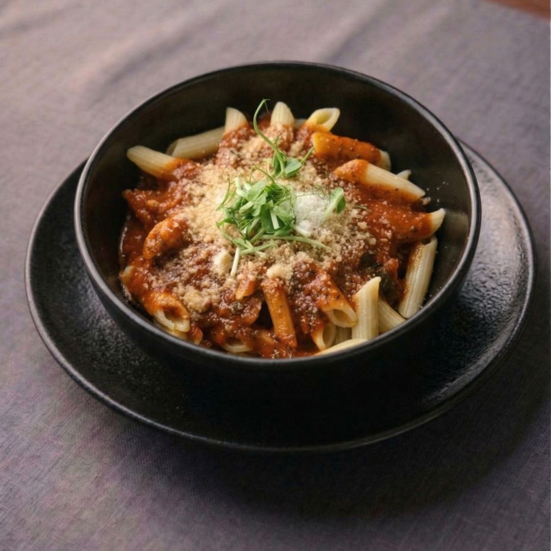 Penne all’Amatriciana tészta